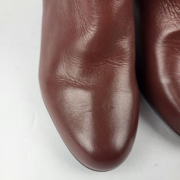 Marc Joseph New York Charles St Leather Ankle Bootie Reddish Brown 7.5 - Picture 8 of 11